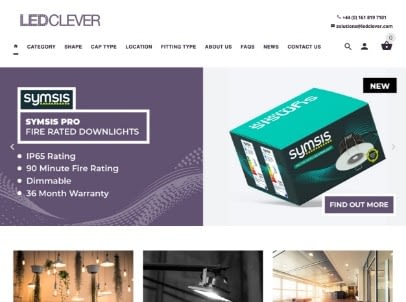 LEDClever website design